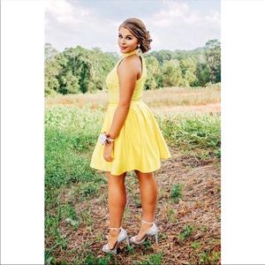 Jovani gorgeous yellow! Worn once for Homecoming parade.